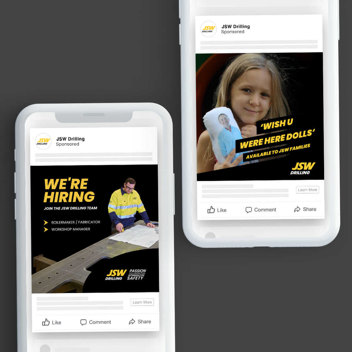 JSW Drilling social posts